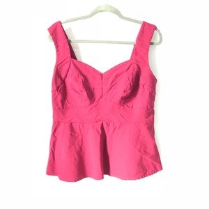 Torrid wine red peplum top size 1